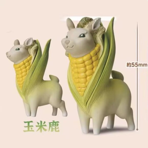 Statso Vegetable Fairy Gachapon Llama Corn Mini Figurine - Picture 6 of 7
